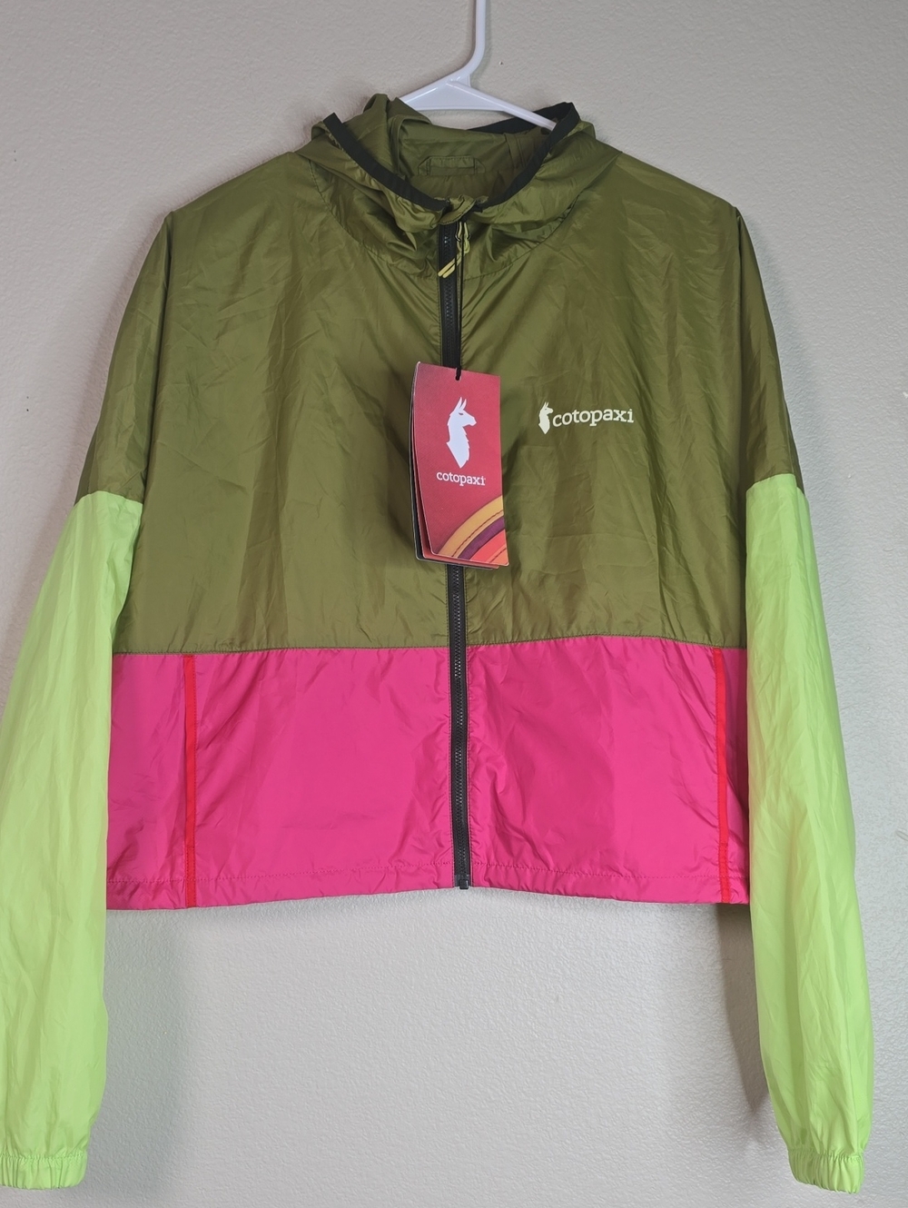 Cotopaxi  Teca  Colorblock Crop Windbreaker Jacket - Size 2X Nwt.